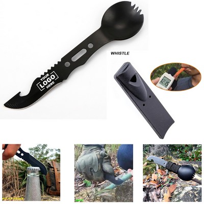 Stainless Steel Tactical Spork Multi-Tool for Camping and Survival