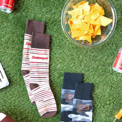 Casual Super Bowl Socks - Kick Off Game Day in Style - American Made