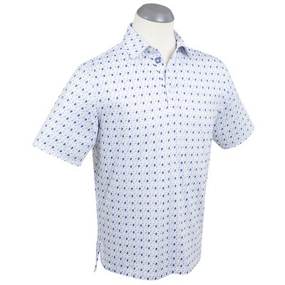 Bobby Jones Performance 19th Hole Print Polo