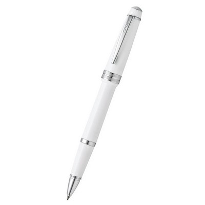 Cross Bailey Light™ Polished White Resin With Chrome Accents Rollerball Pen