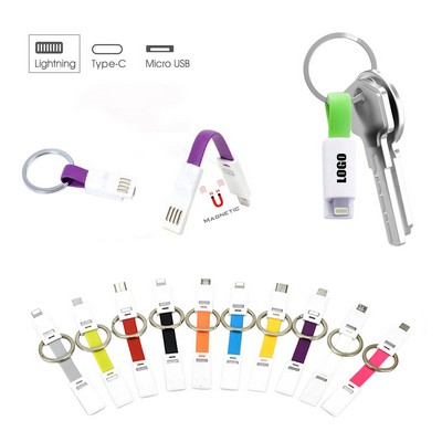 2 in 1 Keychain Charging Cable