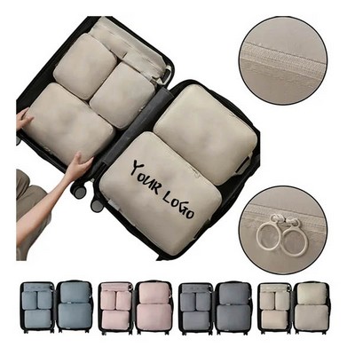 6 Set Packing Luggage Organizer Bags Cubes For Travel