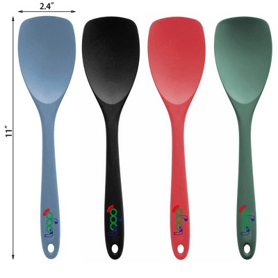 Silicone Spatula Spoon Heat Resistant Rubber Spoon Seamless Non-Stick Flexible Scrapers