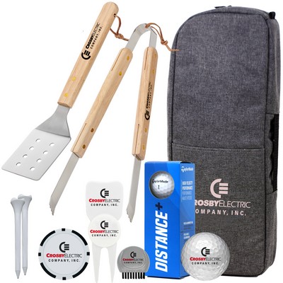 BBQ & Beverages Golf Kit w/TaylorMade Distance+ Golf Balls