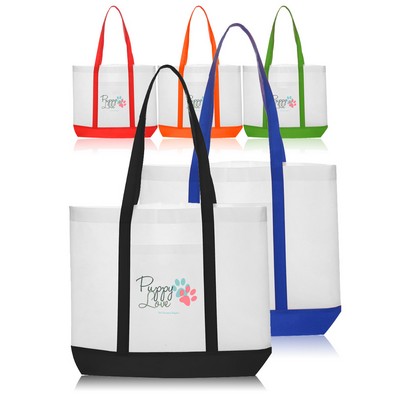 Trim Color Non-Woven Tote Bags