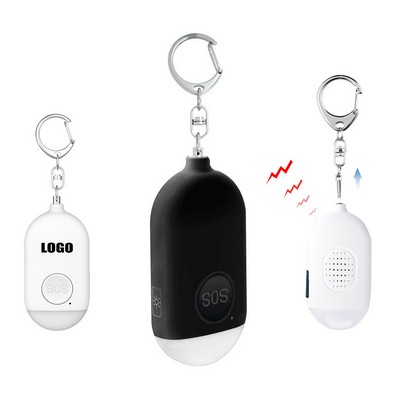 120DB Portable Self-Defense Alarm Keychain With Flashlight