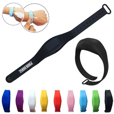 Elegant Adjustable Silicone Sanitizer Wristband Bracelet Dispenser