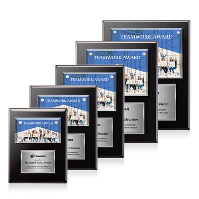 Gossamer VividPrint™ Plaque - Black/Silver