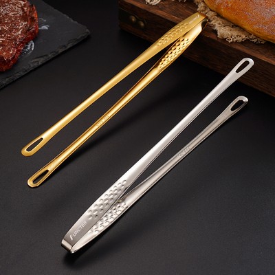 9.5" L Stainless Steel Serving Tongs BBQ Tongs