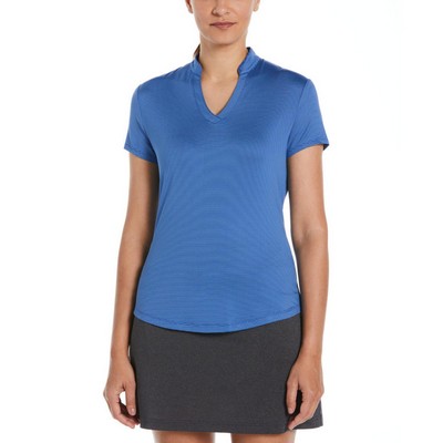 Callaway® Moisture Wicking Fine Line Stripe Women's Polo Shirt