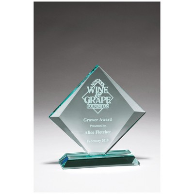 7.4" x 7.4" Diamond Series Glass Awards