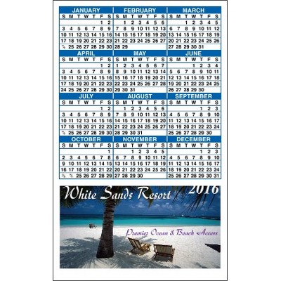 Top Calendar Magnet w/Square Corners (3 1/2"x 5 5/8")