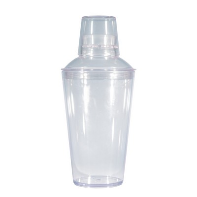 22 Oz. Plastic Cocktail Shaker Set - Blank