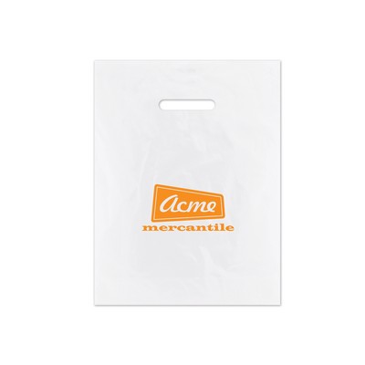 Frosted Die Cut 12"x15" Merchandise Bag (12"x15")