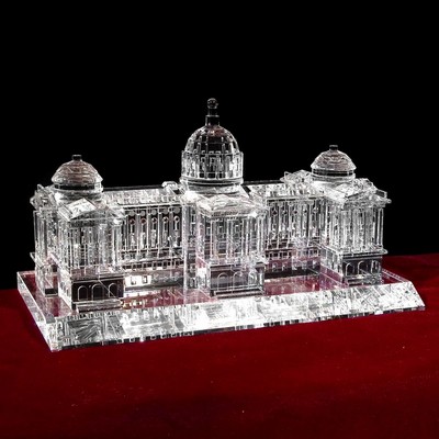 Crystal Pennsylvania State Capitol Sculpture w/Customization