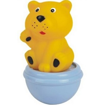 Rubber Lion Roly Poly Toy