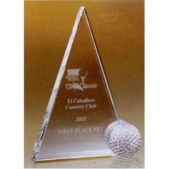 Optic Crystal Golf Award