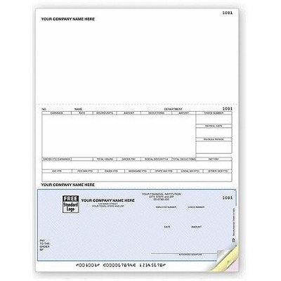 DacEasy® Compatible Laser Payroll Check (2 Part)