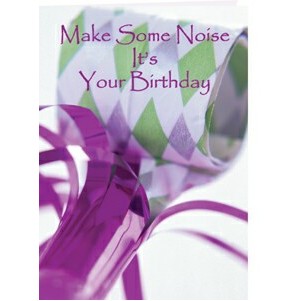 Make Some Noise Birthday Greeting Card - Free Song Download