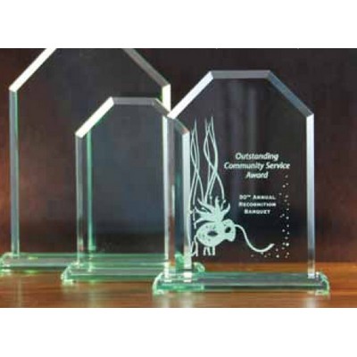 Jade Glass Cornerstone Award (6"x8½")