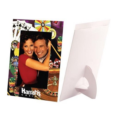 4"x6" One Side Custom Printed Paper Photo Frame w/Easel Back