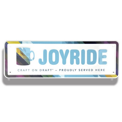 Custom Embossed Auto Rider License Plate - 4"x12" (4 Color Process)