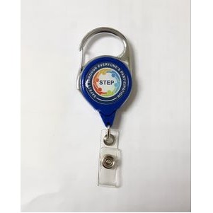 Chrome Finish Badge Holder w/Twist-Free Clip