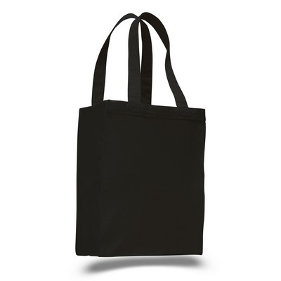 Colored Canvas Tote Bag w/ 25" Self Handle - Blank (10.5"x14"x5")