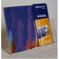 Angled Acrylic Sign Holder w/Brochure Pocket (13"x11")