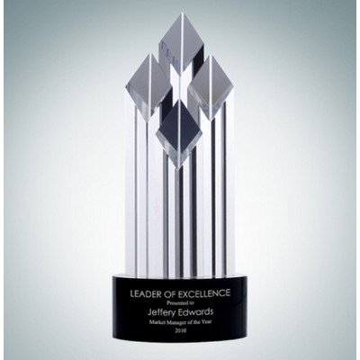 Executive Diamond Optical Crystal Award (Medium)