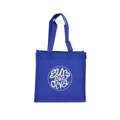 Non-Woven PP Corporate Blue Shopper (10"x5"x10")