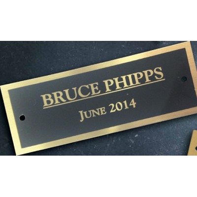 Brass Name Plates 2"x10"