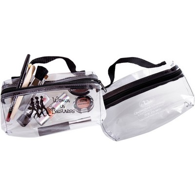 Handle With Clear Cosmetic Bag