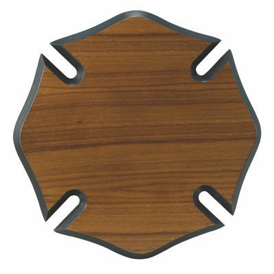 Walnut Veneer Maltese Cross Plaque (12" x 12")