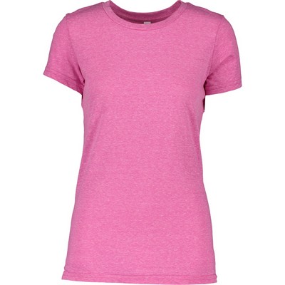 Enza Ladies Melange Crew Neck Tee