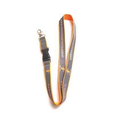 2-Ply Polyester Lanyard w/Metal Lobster Claw Clip