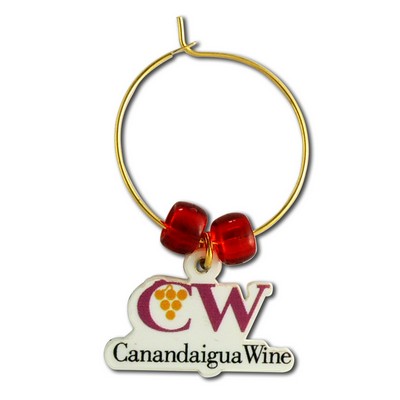 Custom Shape Full Color Wine Charms