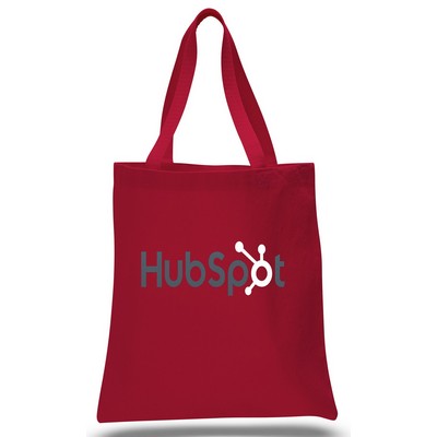 Promo Canvas Tote--Red--1-Color Imprint