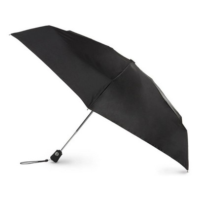 Totes® Black Travel Auto Open/Close Umbrella