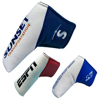 Two-Tone Velcro Closure Blade Putter Cover