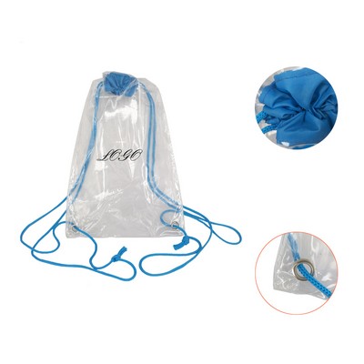 PVC Clear Drawstring Backpack