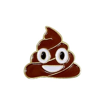 Emoji poop pin