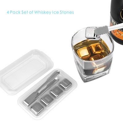 4 PCS Whiskey Ice Stone