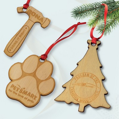 Custom Shape Wood Ornaments