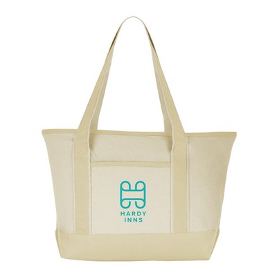 Small Canvas Deluxe Tote Bag -- Natural Color