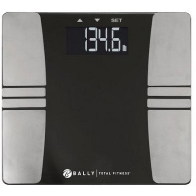 Bally Total Fitness® Black Digital Body Analysis Bathroom Scale