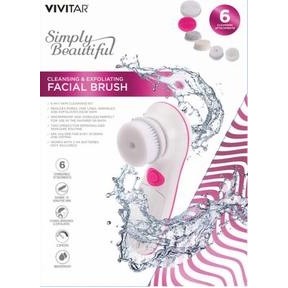 Vivitar® Pink Power Cleansing & Exfoliating Facial Brush