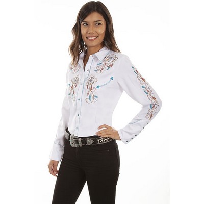 Legends Collection Dream Catcher Embroidered Blouse