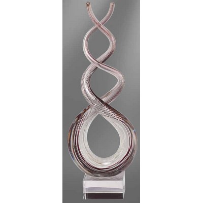 Twisted Art Glass Sculpture