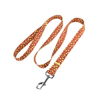 Small Adjustable Polyester Pet Leash W/ Metal Hook